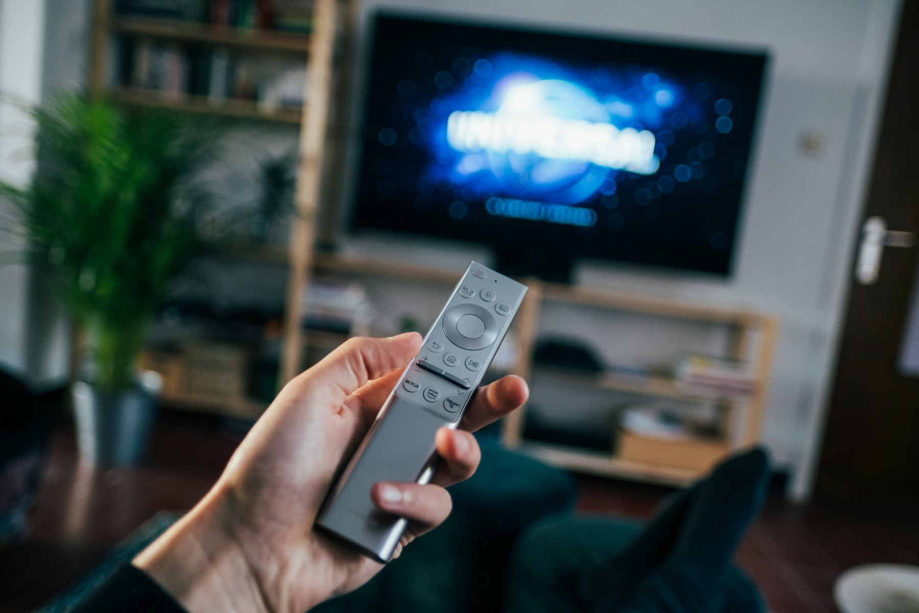 Using a remote to stream on a smart TV